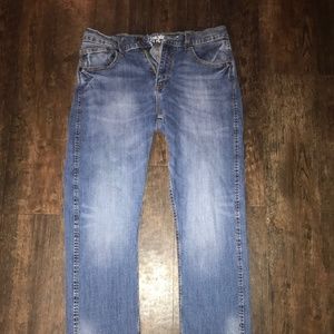 Wrangler Retro Slim Straight Blue Jeans
